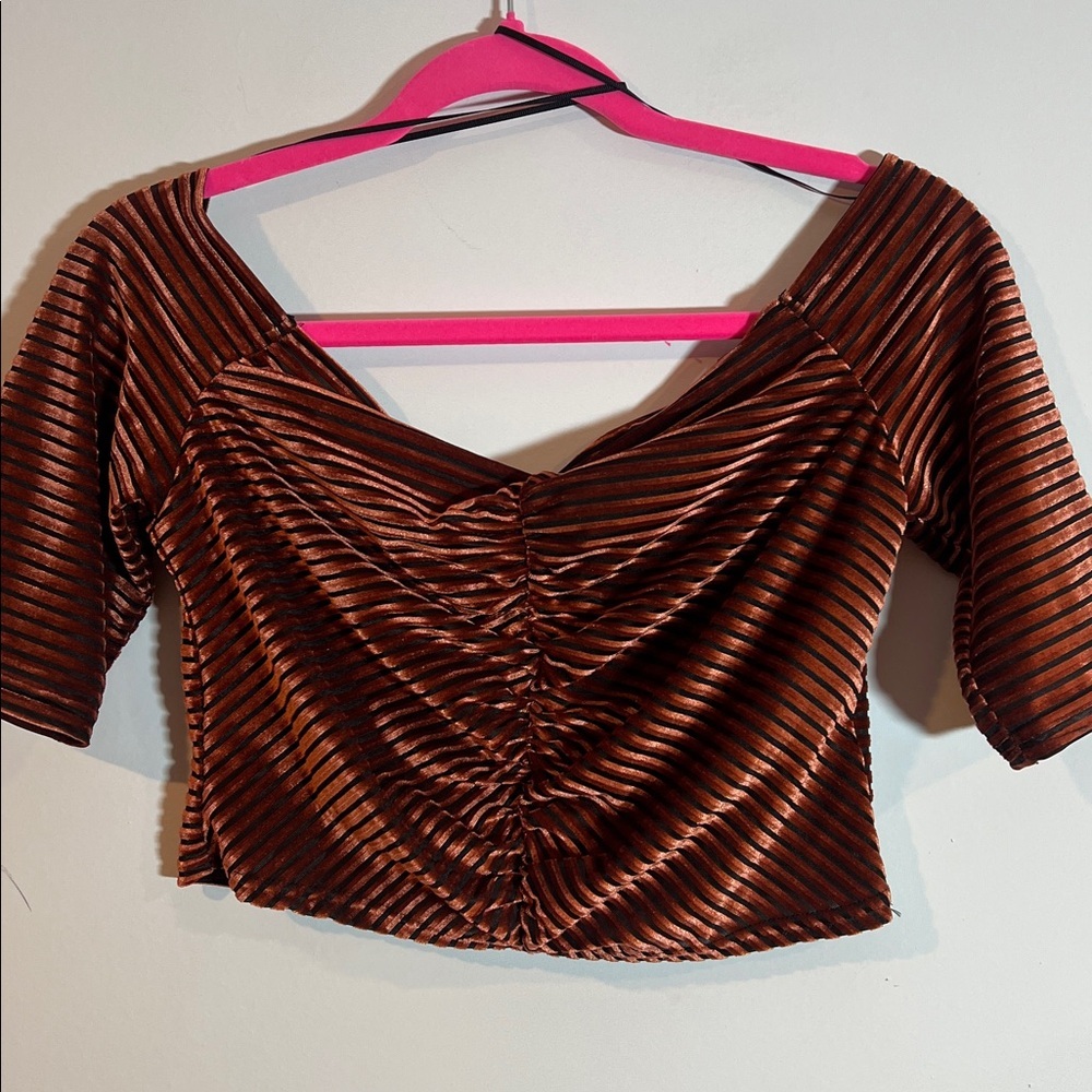 Striped Off-Shoulder Top